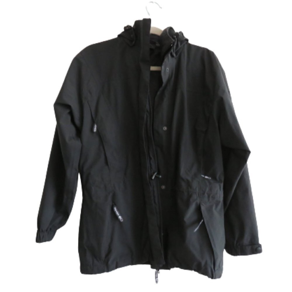 EIDER Gore-Tex Pure Technology Black Waterproof Hooded Outdoor Ski Jacket